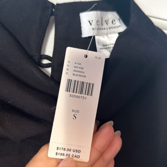 NWT Anthropologie Velvet By Graham & Spencer Fiona Knit Mock Neck Tunic SZ S - Picture 2 of 7